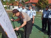 Kapolres Tanggamus Hadiri Deklarasi Janji Kinerja Tahun 2020 Lapas dan Rutan Kota Agung