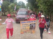 Warga Dusun 3 Cempaka Nuban Ramaikan Jalan Sehat HUT RI 78