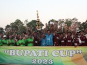 Bupati Lamtim Dawam Rahardjo Tutup Kompetisi Sepak Bola Bupati Cup Tahun 2023