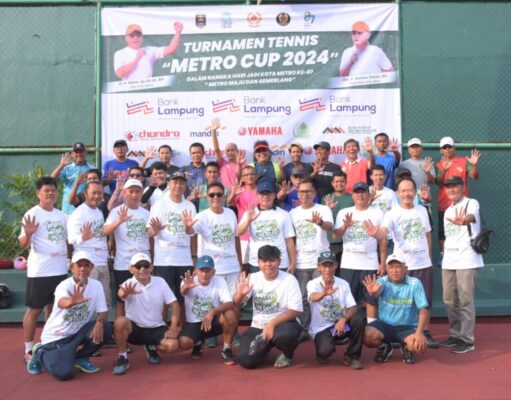 Jelang Hari Jadi Kota Metro ke-87, Turnamen Tennis Metro Cup 2024 digelar
