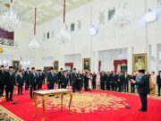 Presiden Prabowo Lantik Para Menteri Kabinet Merah Putih dan Sejumlah Pejabat Setingkat Menteri di Istana Negara