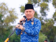 Pemkab Lampung Tengah Gelar Apel Bulanan Korpri Bulan Februari Tahun 2025