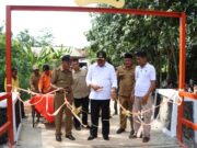 Musa Ahmad Resmikan Pembangunan Jembatan Pasca Bencana, Terbanggi Besar