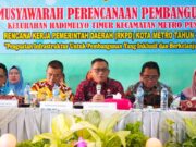 Wakil Walikota Metro Qomaru Hadiri Musrenbang Kelurahan Hadimulyo Timur